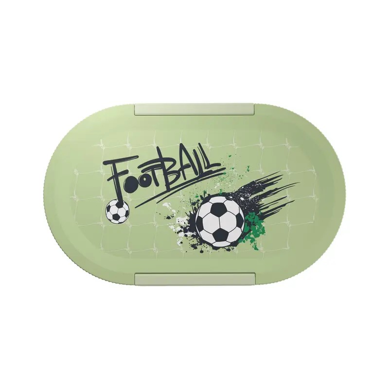 LUMO Kids Lunchbox - Lasten eväsrasia välipaloille, football splash