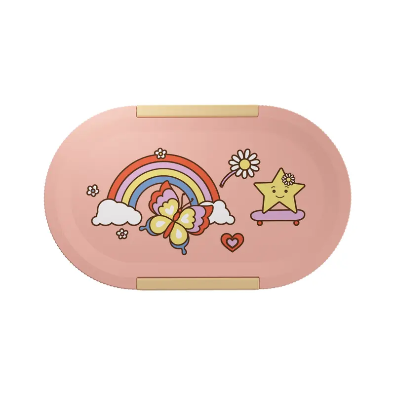 LUMO Kids Lunchbox - Lasten eväsrasia välipaloille, rainbow