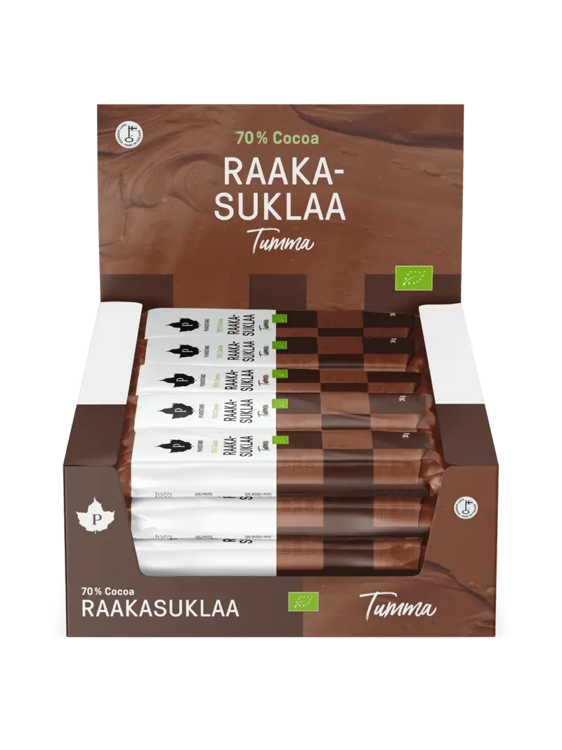 Luomu Raakasuklaa Tumma - 36 g 24-pack