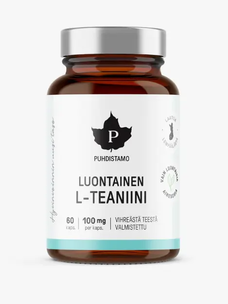Luontainen L-teaniini 100 mg, 60 kaps