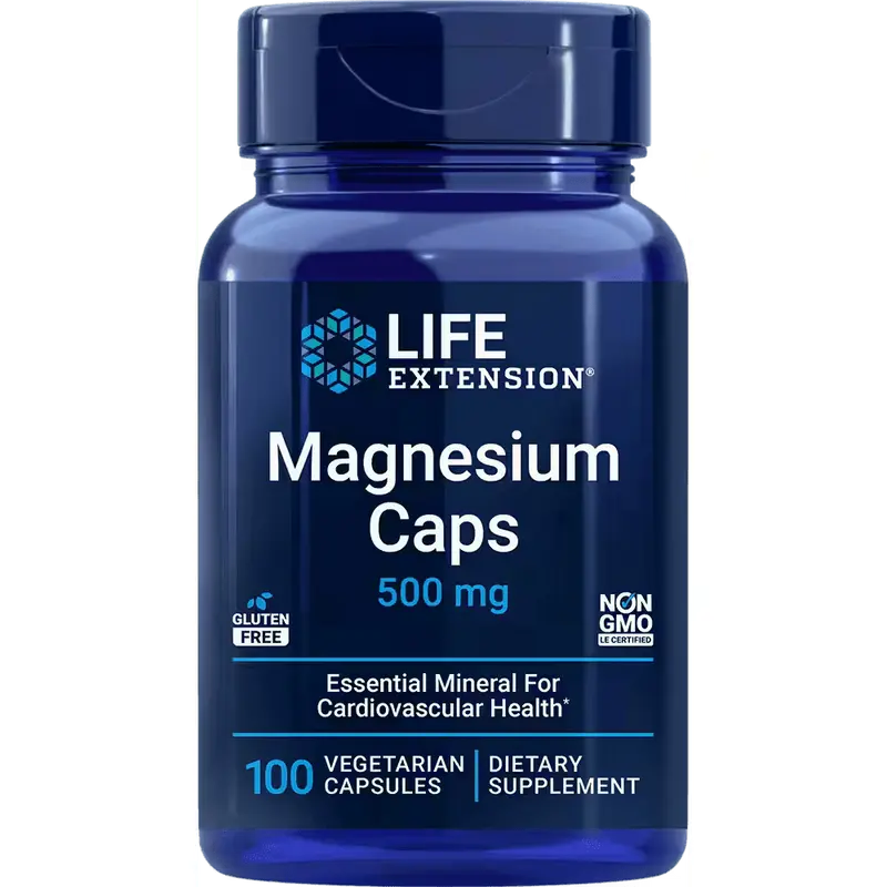 Magnesium 500mg, 100 vegekaps, Life Extension
