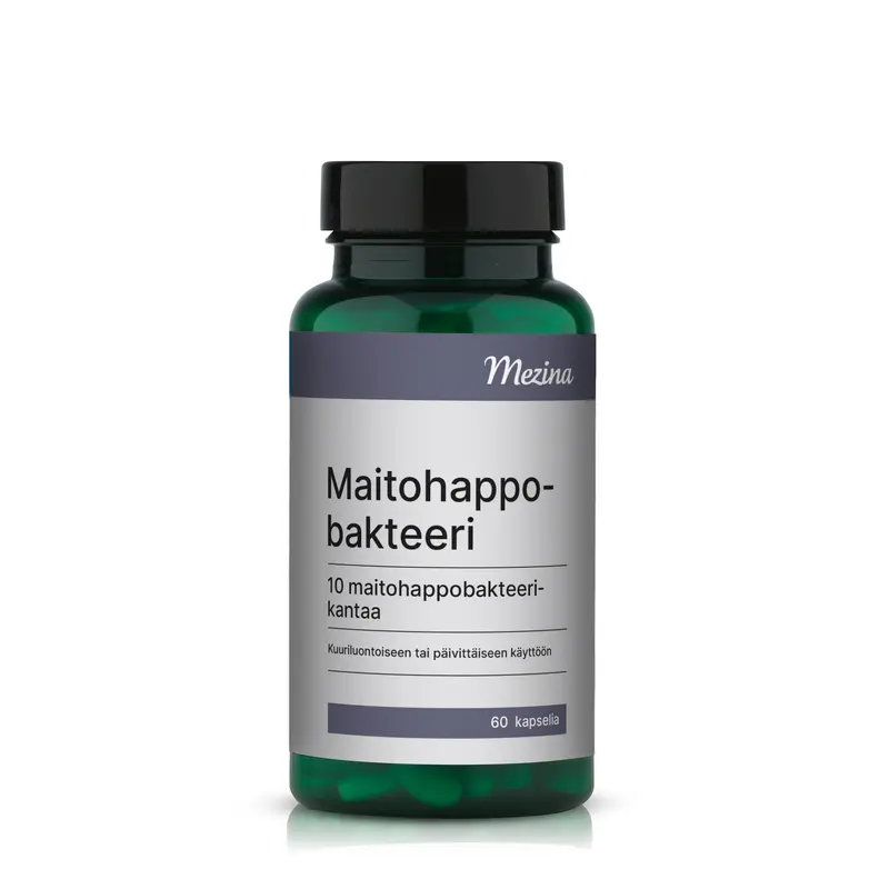 Maitohappobakteeri 60 kaps, Mezina