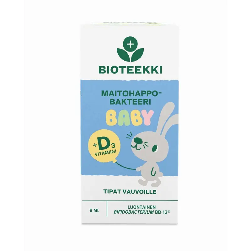 Maitohappobakteeri Baby maitohappobakteeri + D-vitamiini 8ml, Bioteekki