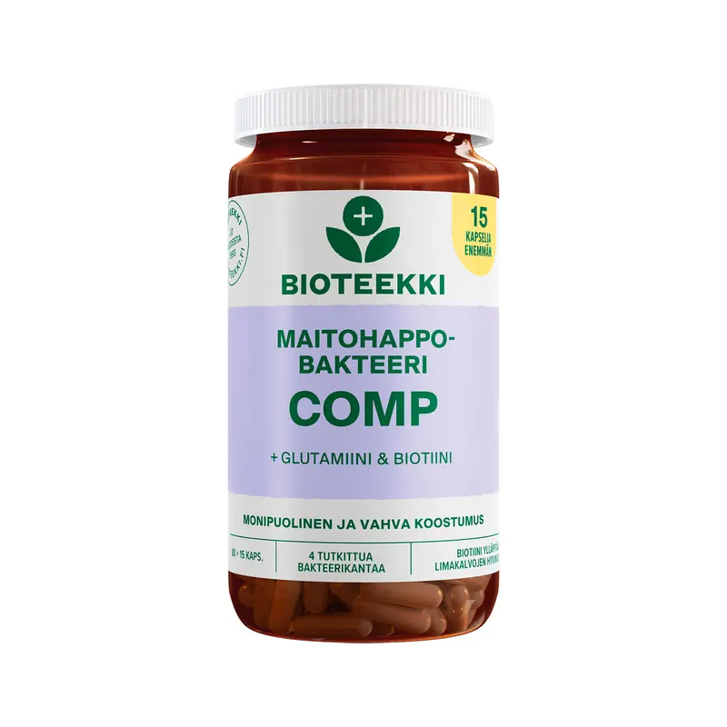 Maitohappobakteeri Comp 80+15kaps Bioteekki