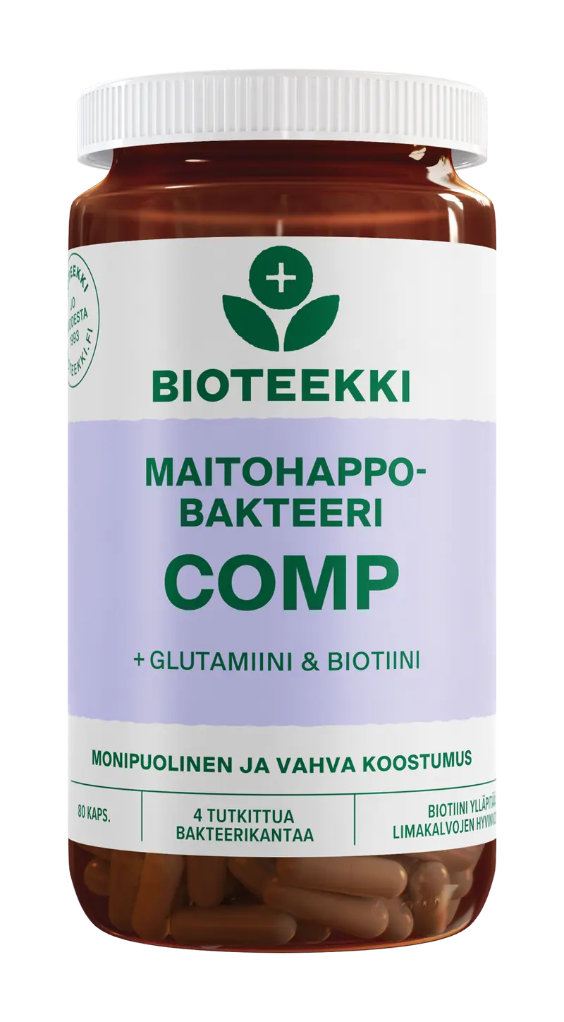 Maitohappobakteeri Comp, 80 kaps.