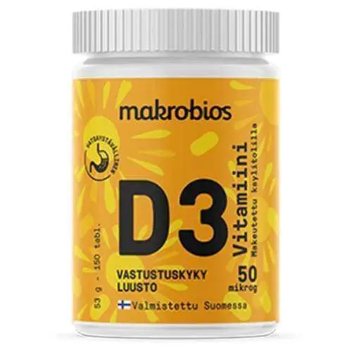 Makrobios D3-vitamiini 50 mikrog