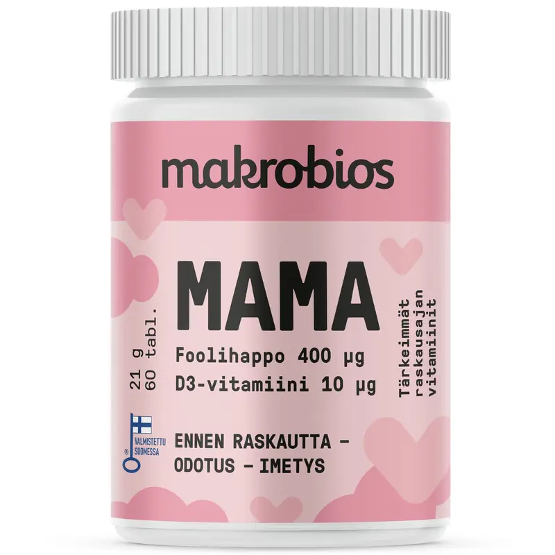 Makrobios Mama Foolihappo + D-vitamiini