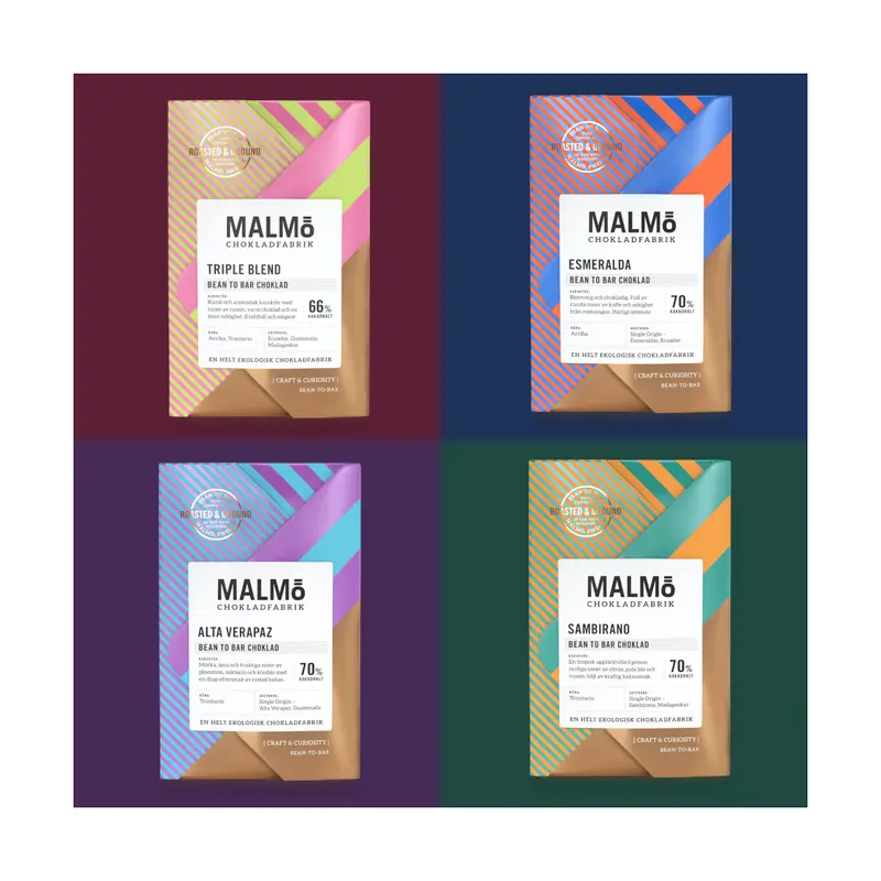 Malmö Craft - luomu ja vegaaninen käsintehty suklaalevy