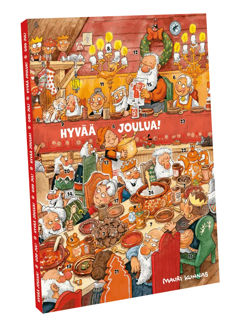 Mauri Kunnas maitosuklaajoulukalenteri RA 65g