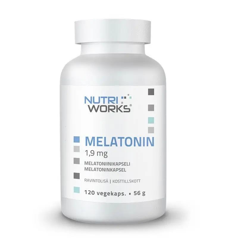 Melatonin 1,9mg 120 vegekaps, Nutri Works