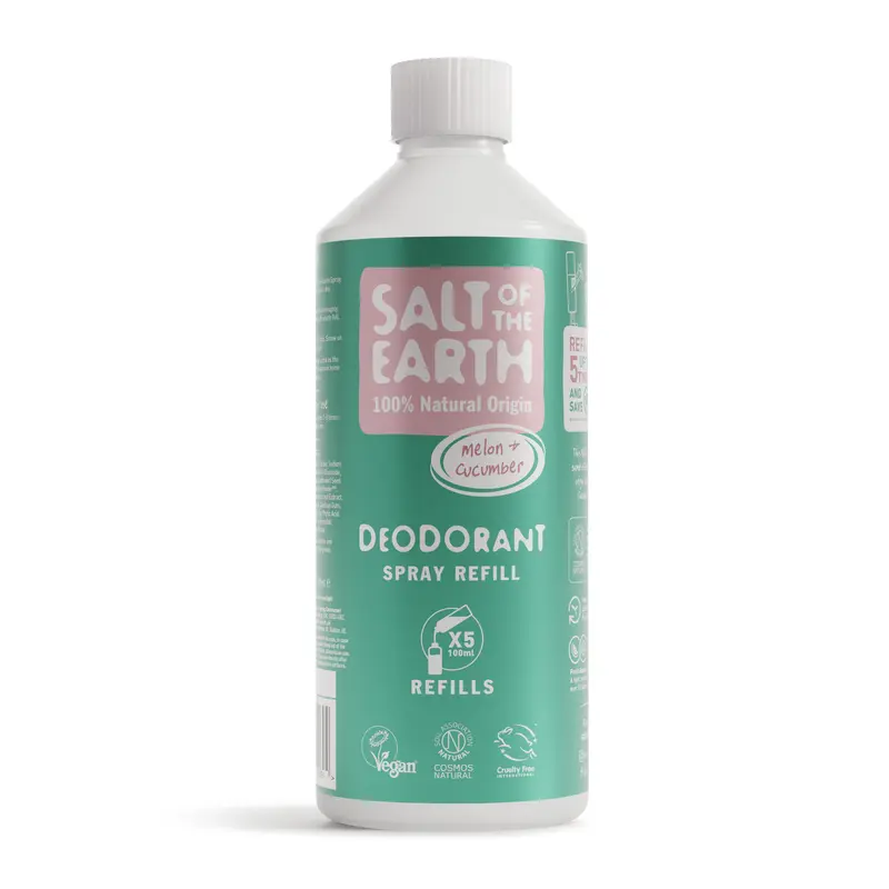Meloni&Kurkku spray-deodorantti täyttöpullo 500 ml