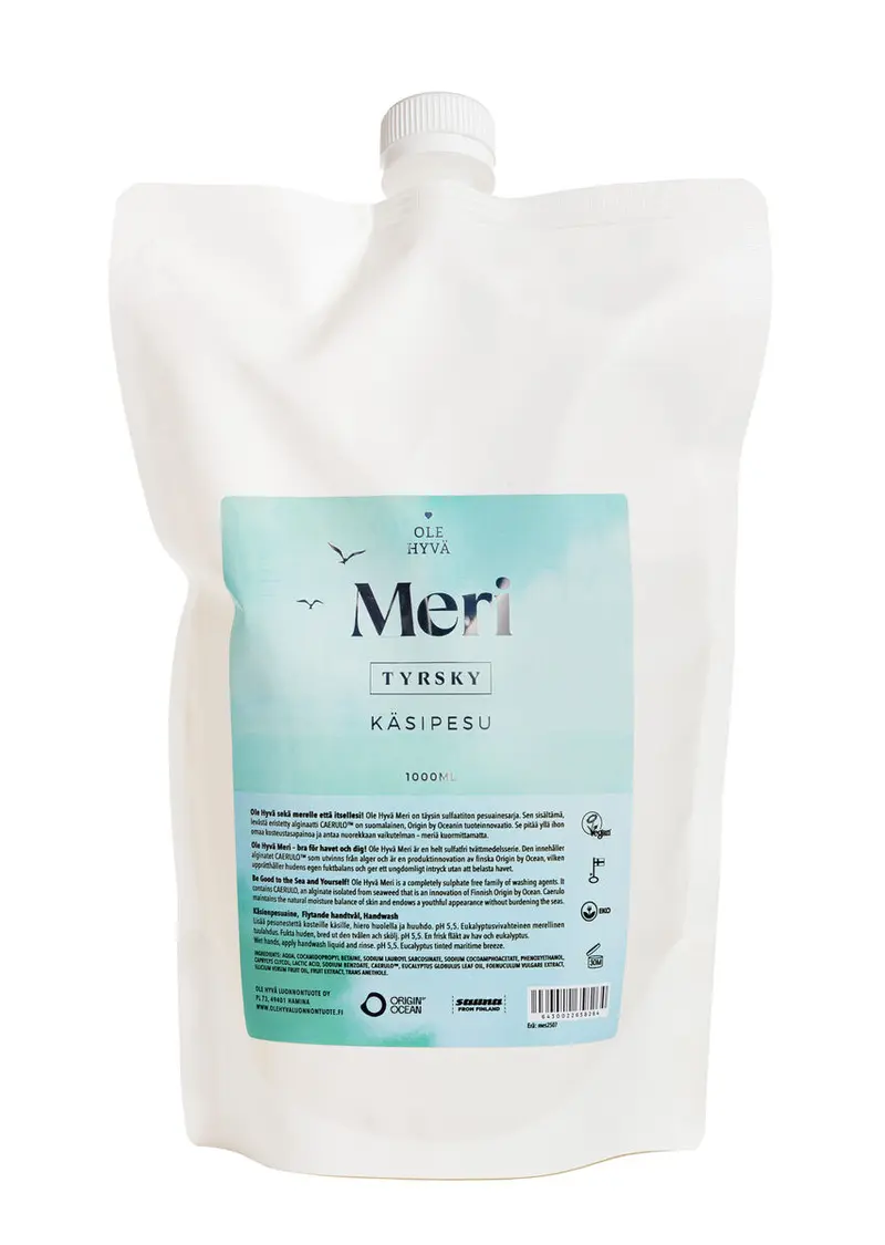 Meri Tyrsky Käsipesuaine 1000ml, täyttö