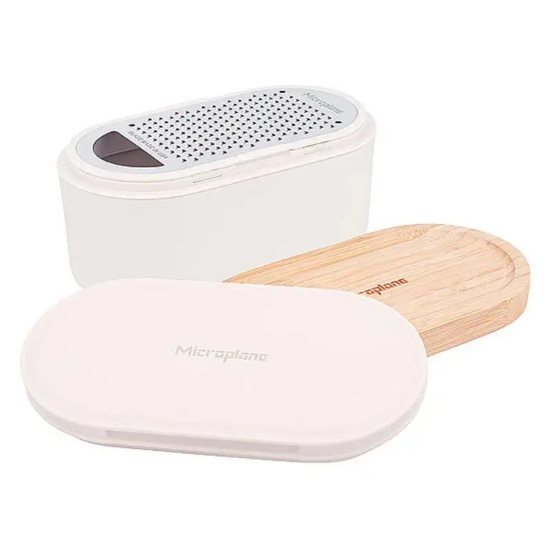 Microplane raastin ja rasia bambu
