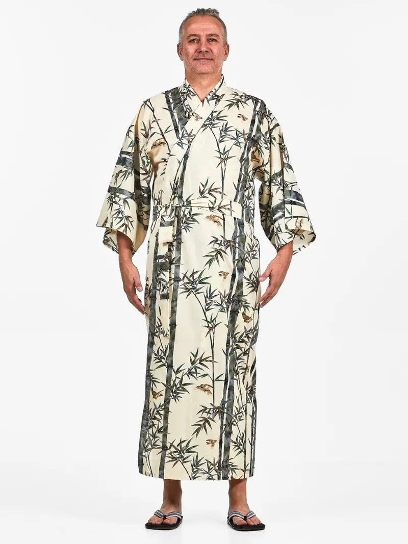 Miesten japanilainen bambu-kimono