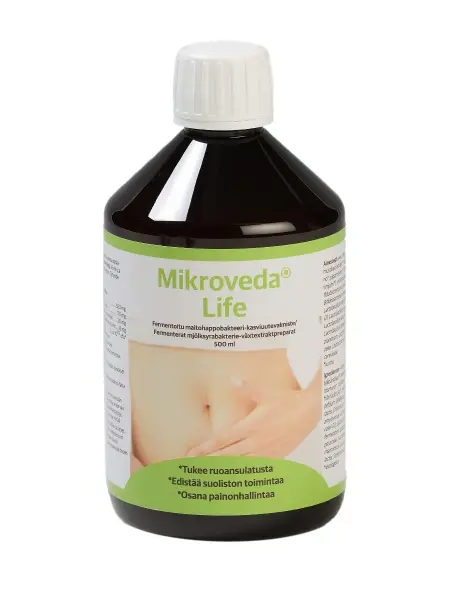 Mikroveda Life - fermentoitu maitohappobakteeri-kasviuutevalmiste, 500 ml