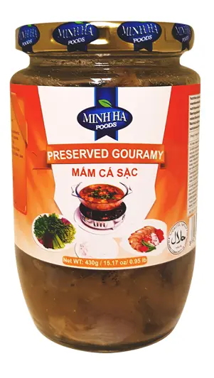 MINH HA PRESERVED GOURAMY WHOLE, MAM CA SAC 430G