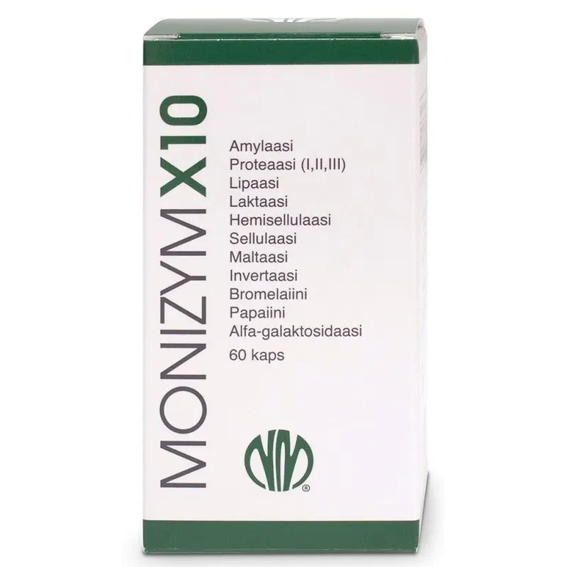Monizym X10 Entsyymi 60kpl, Natura Media