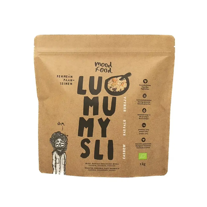 Moodfood Luomumysli Cashew-Karpalo-Hunaja 300 g