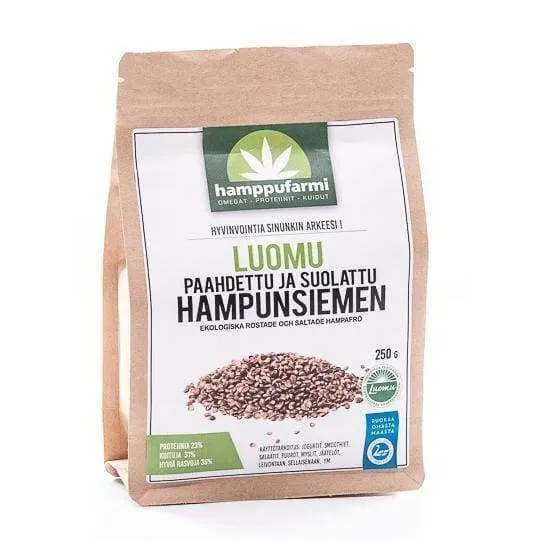 Murtolan Luomu Paahdettu ja Suolattu Hampunsiemen
