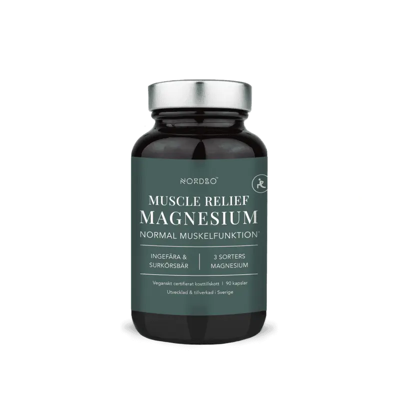 Muscle Relief Magnesium- palautumiseen 90 kaps, Nordbo