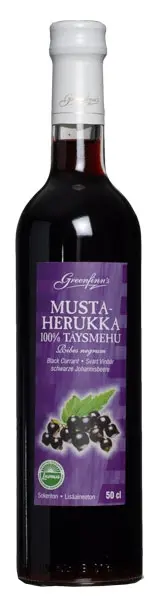 Mustaherukkamehu (mustaherukkatäysmehu), 500 ml