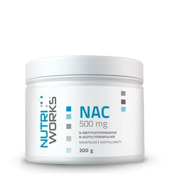 NAC 500 mg jauhe, 200 g Nutri Works