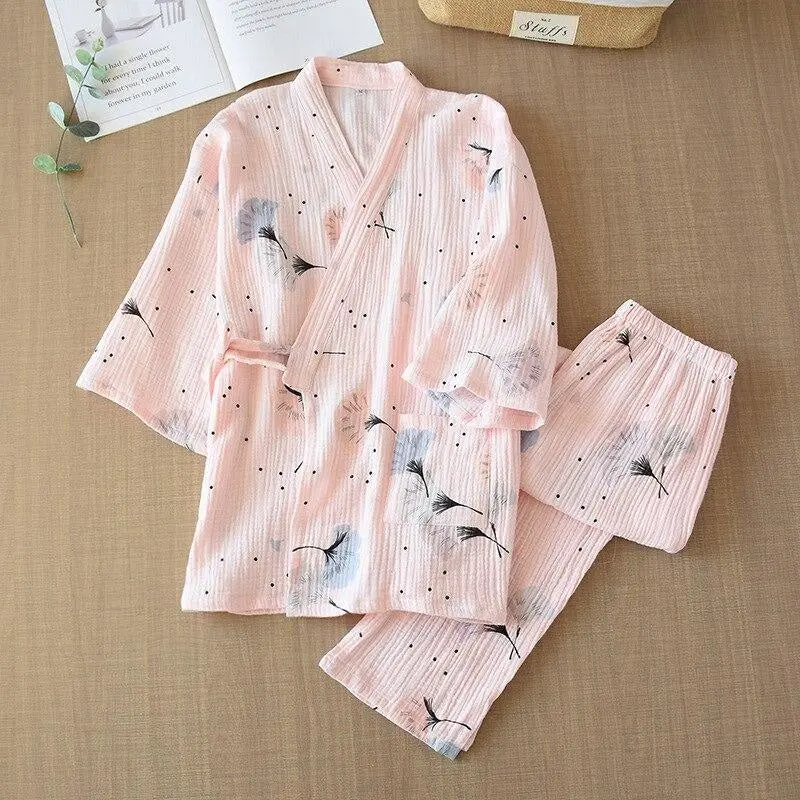 Naisten pyjama-kimono
