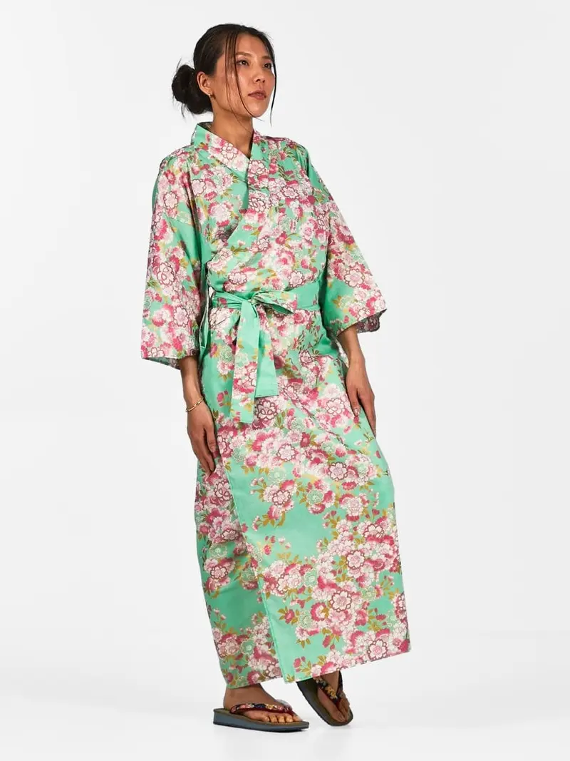 Naisten Yukata Kimono Sakura kukka
