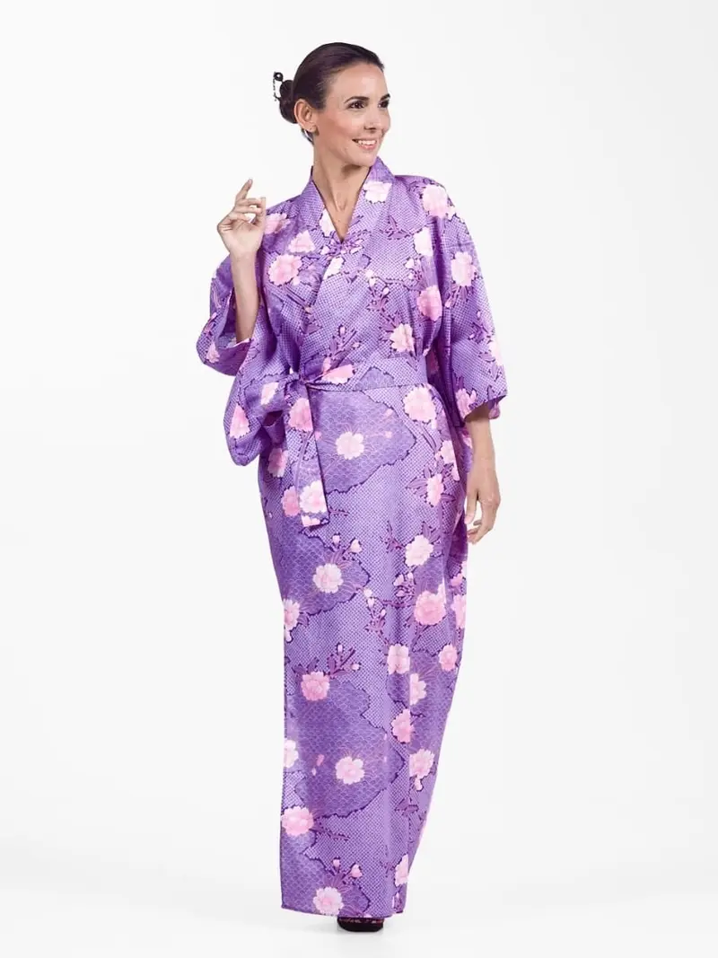 Naisten Yukata Kimono Sakura to Kumo Kimono Sakura to Kumo