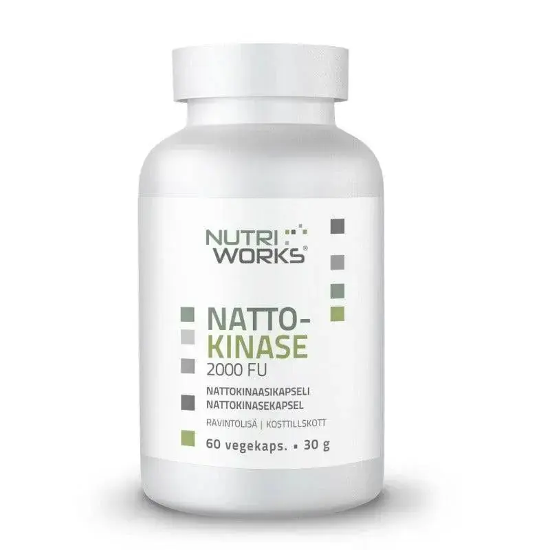 Nattokinase 2000 FU - Nattokinaasi 60 kaps, Nutri Works