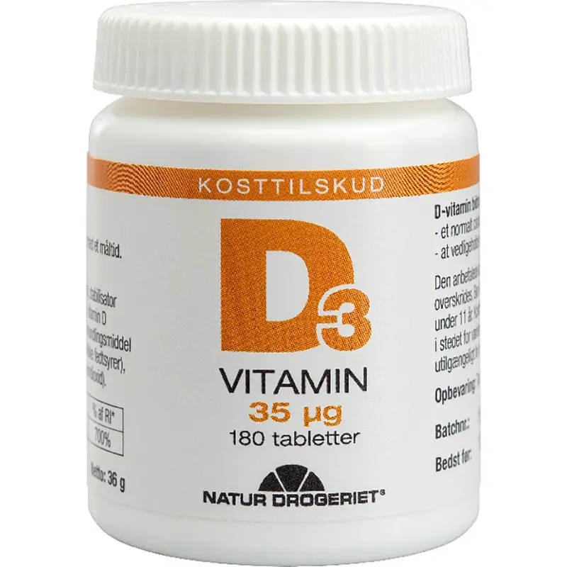 Natur Drogeriet D-vitamin 35 μg (180 kpl.)