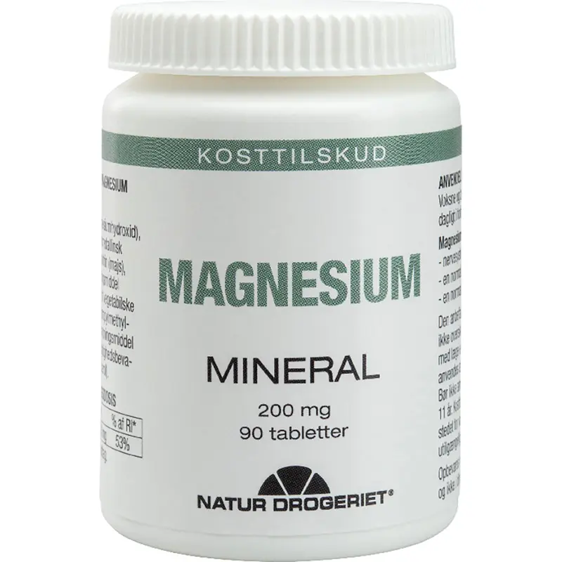 Natur Drogeriet Magnesium 200 mg (90 kpl.)