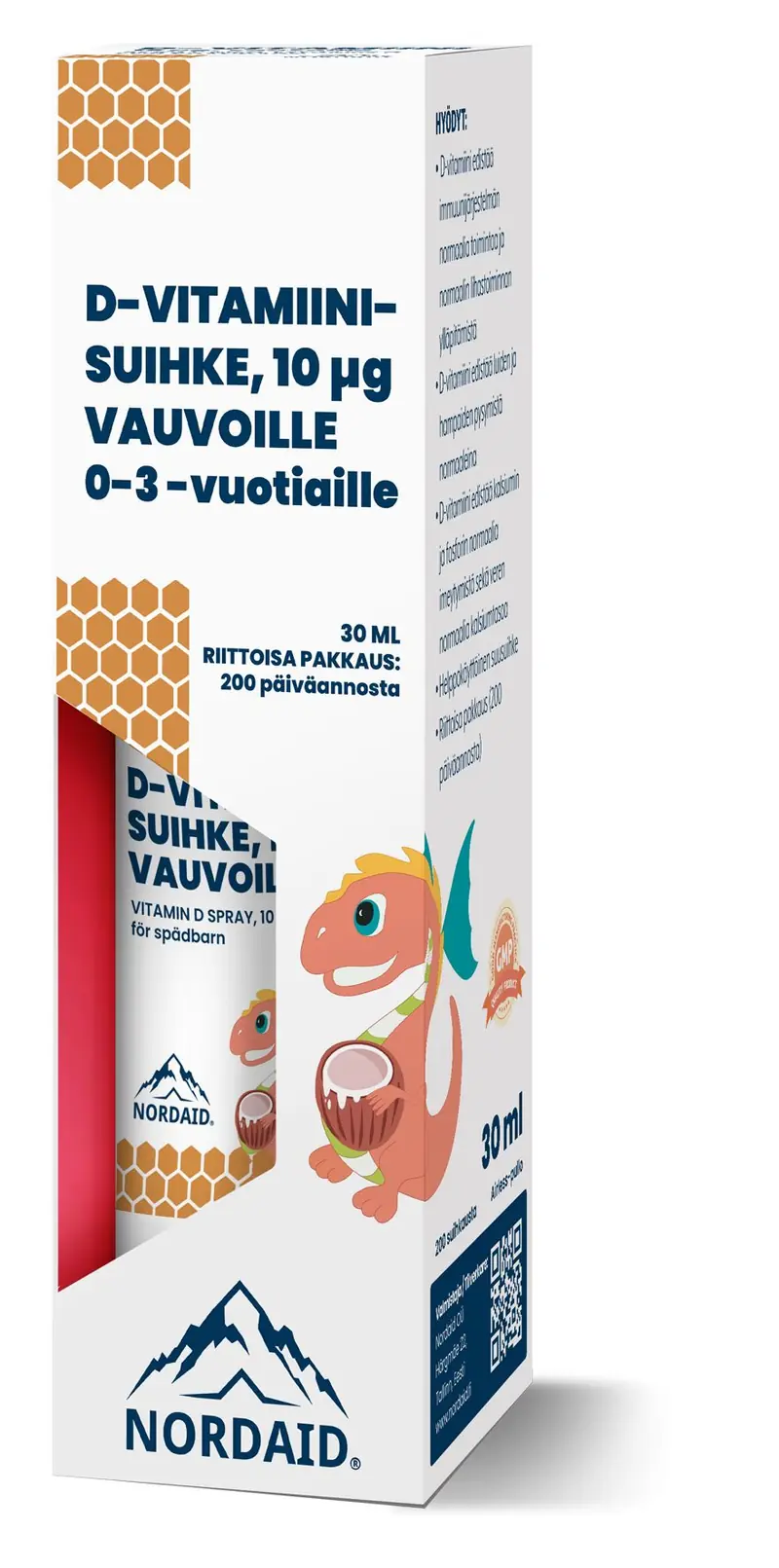Nordaid D-vitamiinisuihke 10 mikrog Vauvoille