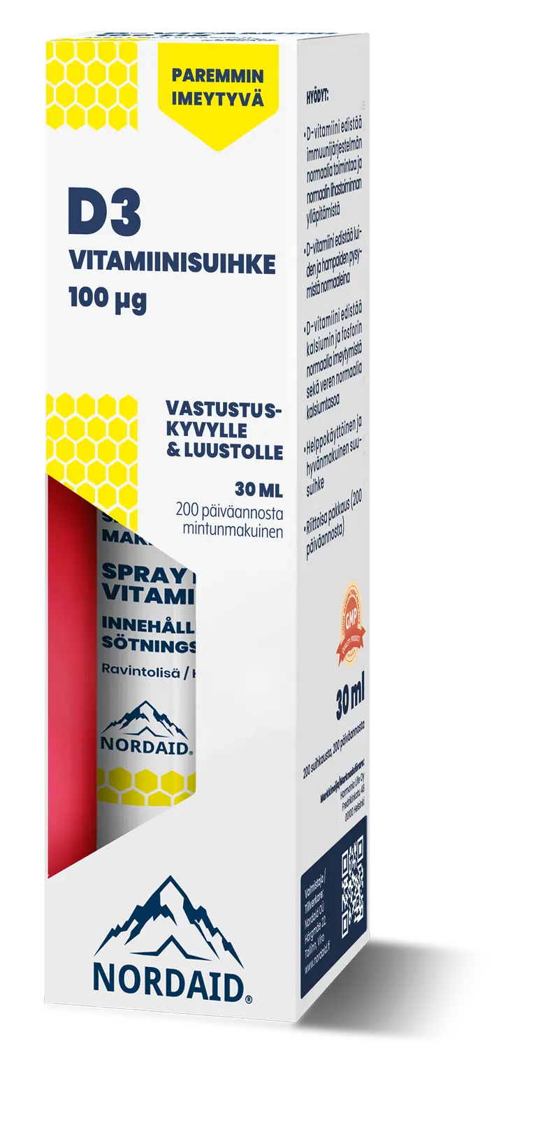 Nordaid D-vitamiinisuihke, 30 ml / 100 mcg