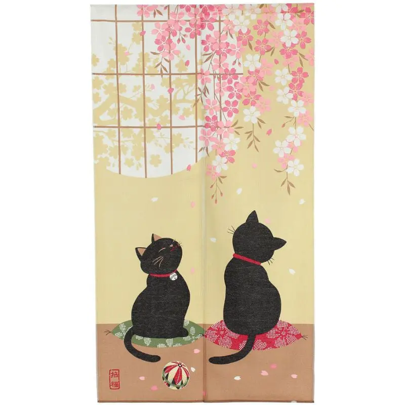 Noren Japanilainen Sakura Neko