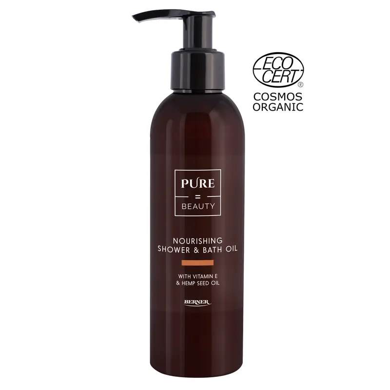 Nourishing Shower & Bath Oil with Hemp & E (Ravitseva suihku- ja kylpypöljy), 200 ml