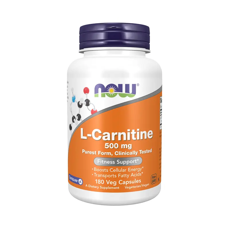 NOW Foods L-Carnitine 500 mg 180 kapselit