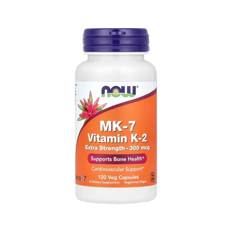 NOW Foods MK-7 Vitamin K-2 300 mcg Extra Strength 120 Kapselit
