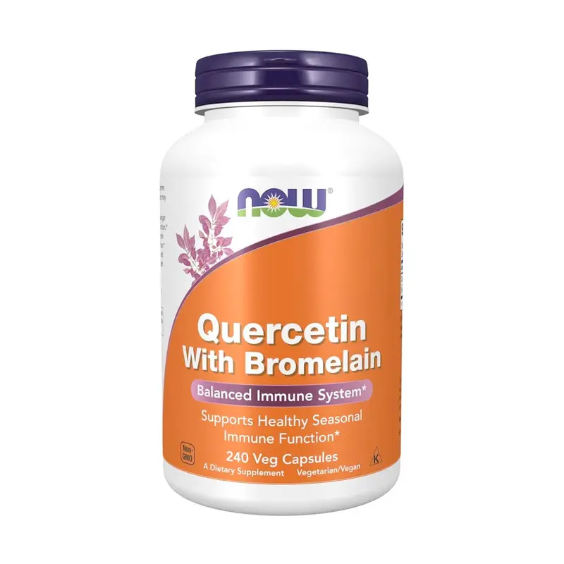 NOW Foods Quercetin with Bromelain 240 Kapselit