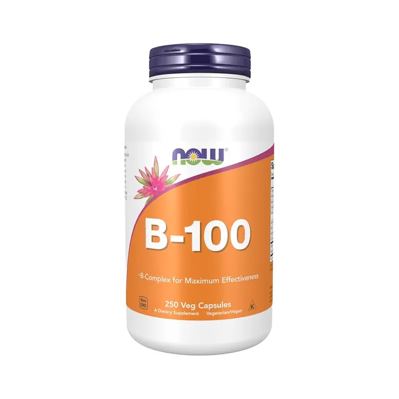 NOW Foods Vitamin B-100 250 Kapselit