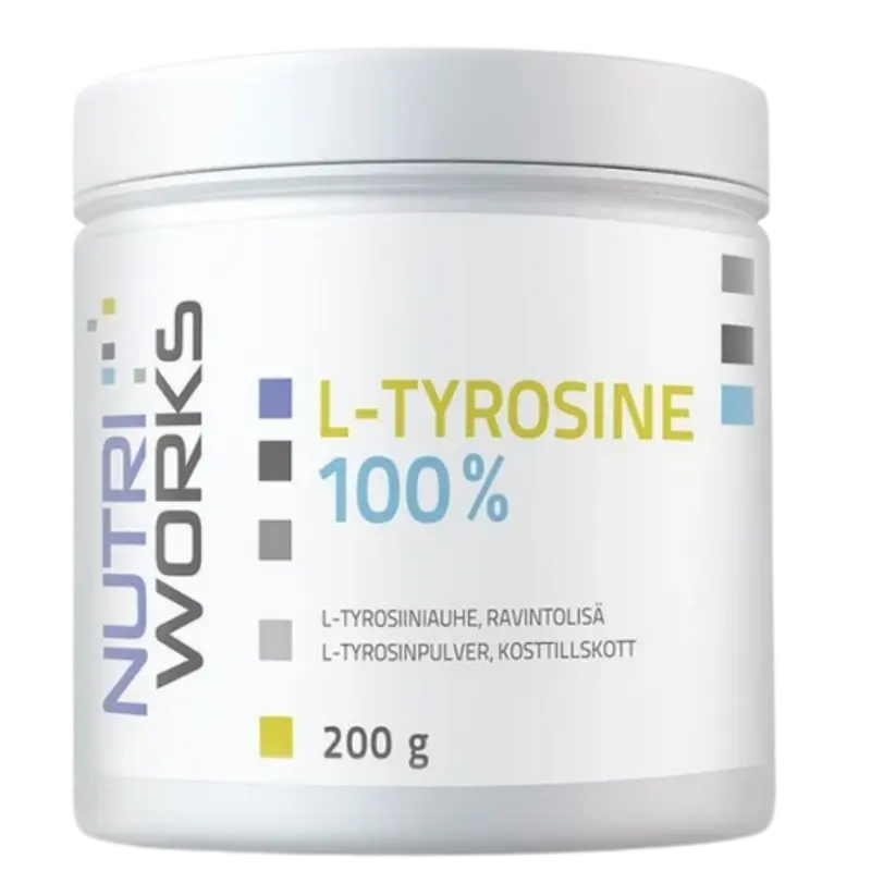 Nutri Works L-Tyrosine 100% - L-tyrosiinijauhe 200 g