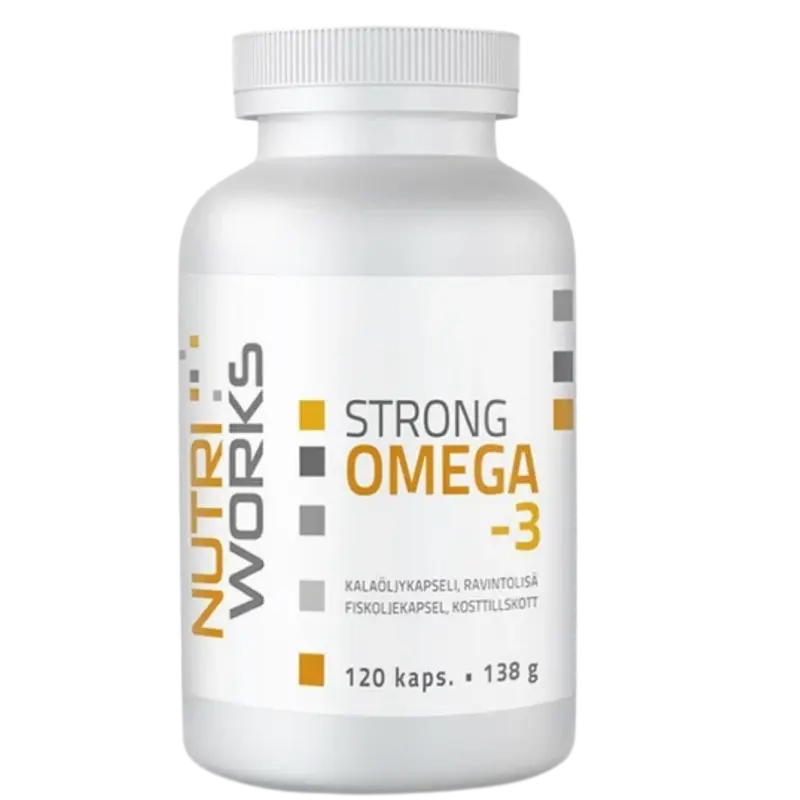 Nutri Works Strong Omega-3 - Kalaöljykapseli 120 kaps.