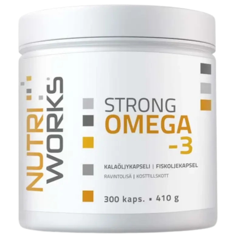 Nutri Works Strong Omega-3 - Kalaöljykapseli 300 kaps.