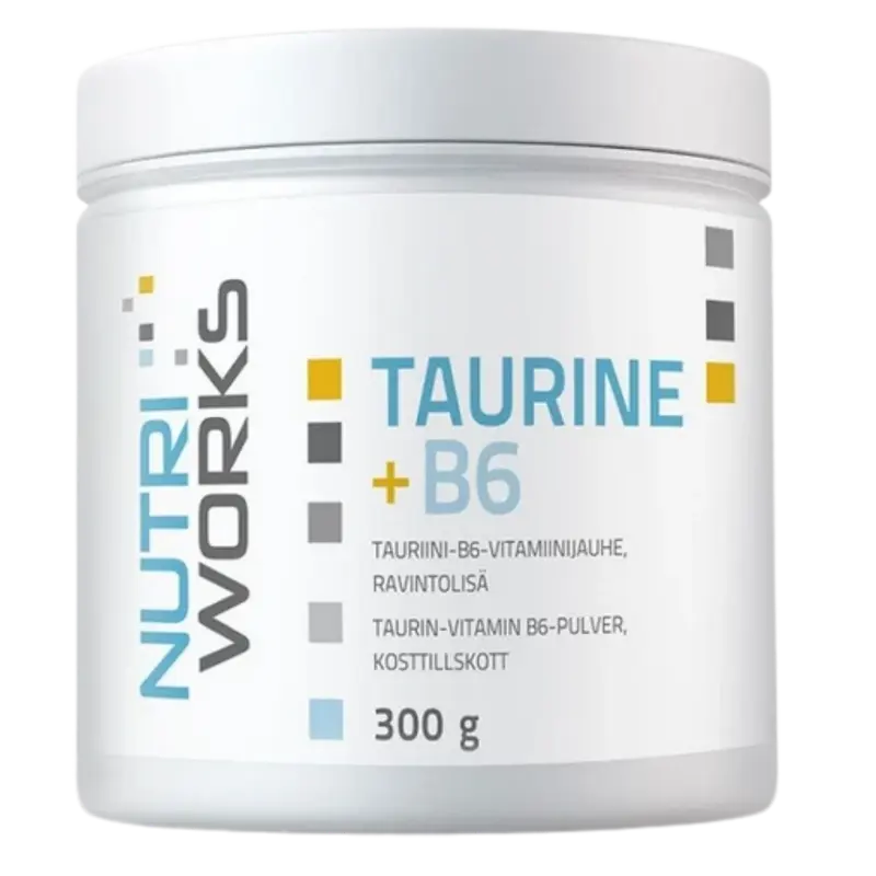 Nutri Works Taurine + B6 - tauriini-B6-vitamiinijauhe 300 g