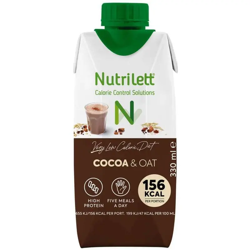 Nutrilett VLCD Kauramaitopirtelö Kaakao 12-pack