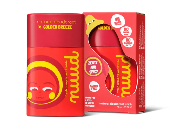 Nuud - natural, vegan Deodorant - Golden Breeze Stick