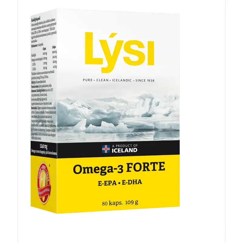Omega-3 Forte 80kaps, LYSI