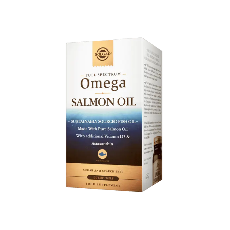 Omega Salmon Oil - Kalaöljyvalmiste 120 kaps Solgar