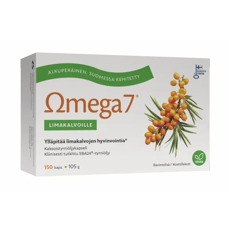 Omega7 SBA®-kaksoistyrniöljykapseli limakalvoille 150 kaps, Aromtech