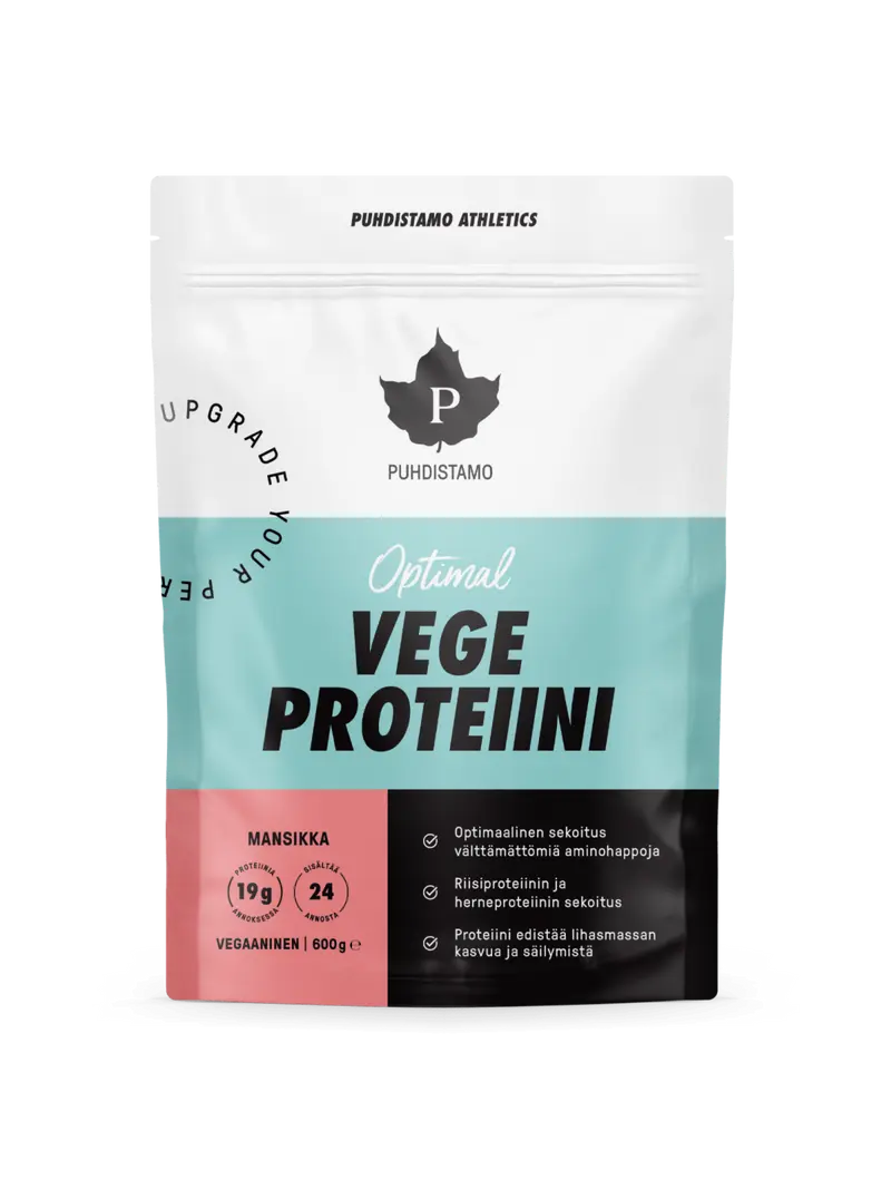 Optimal VEGE Proteiini - Mansikka 600 g